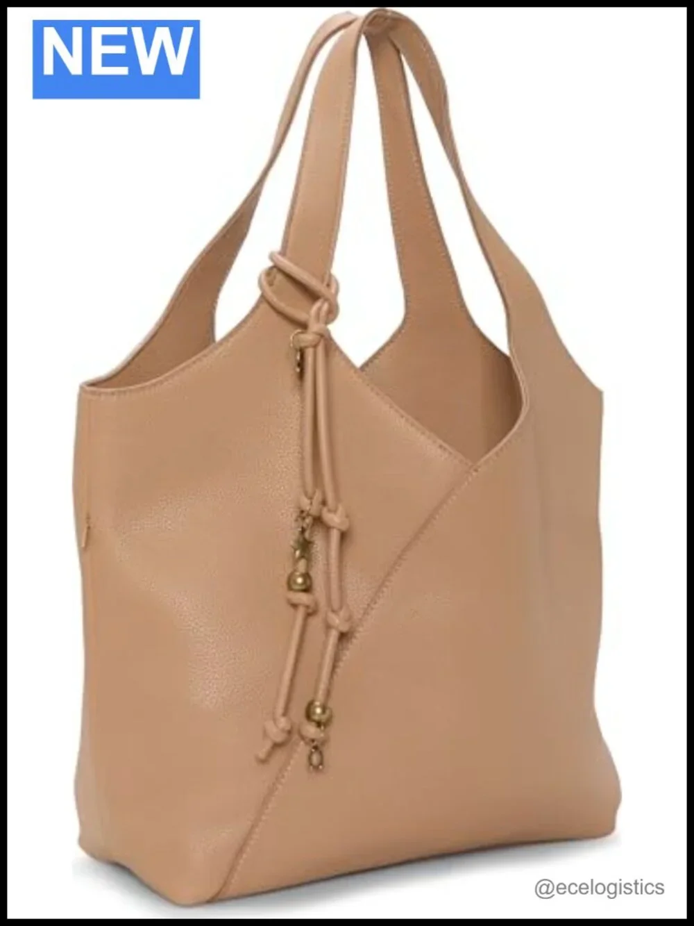 Faux Leather Crossover Tote Bag Shoulder Handbag Magnetic Closure